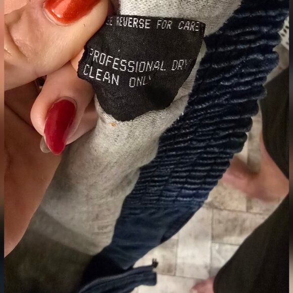 Men's Denim and Gray Sweatshirt Hoodie Jacket XL - Picture 4 of 7